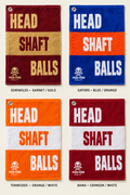 Head, Shaft and Balls Golf Towel – Garnet & Gold Pre-order
