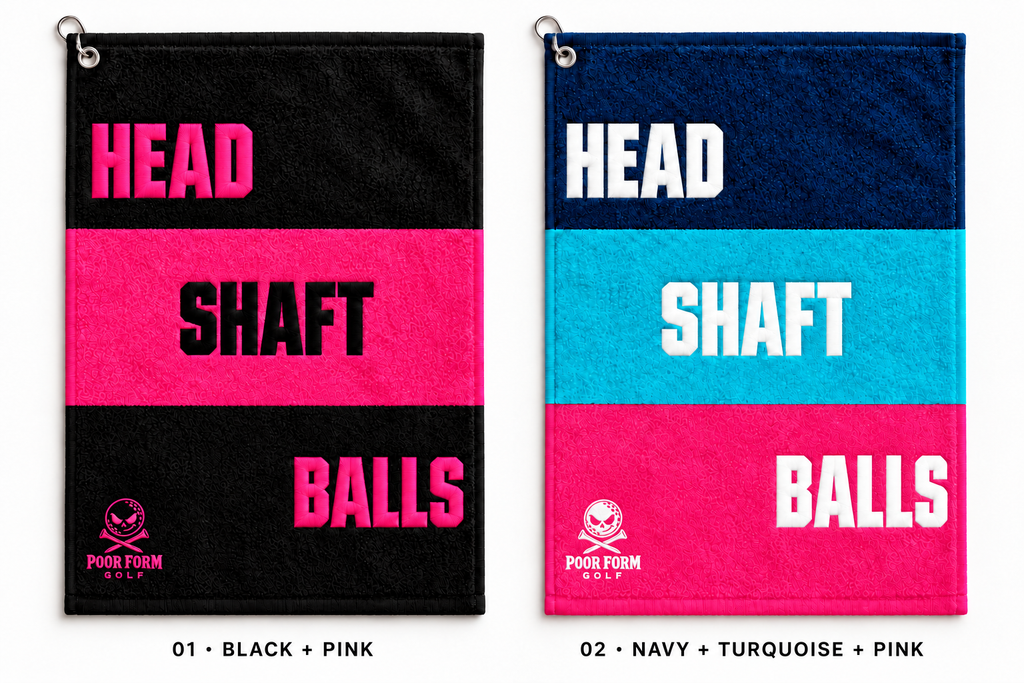 Head, Shaft and Balls Golf Towel